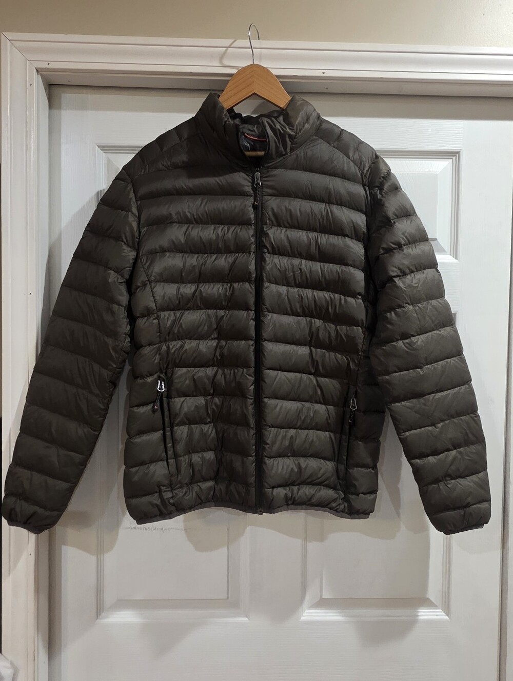 Hawke & Co Quilted Packable Full-Zip Puffer Jacket Men’s M Dark Green 80% Down